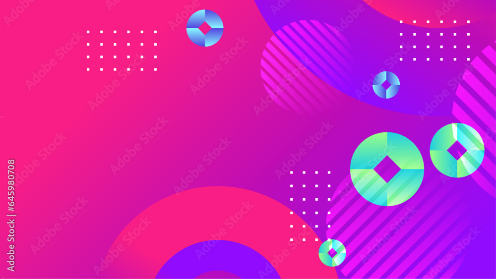 Pink purple and blue vector abstract gradient shapes abstract background