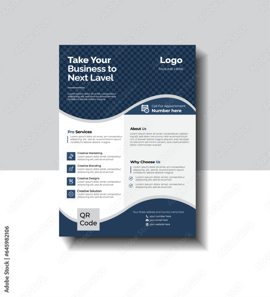 modern flyer brochure cover. graphic design layout with space for photo background.
modern flyer brochure cover. graphic design layout with space for photo background.