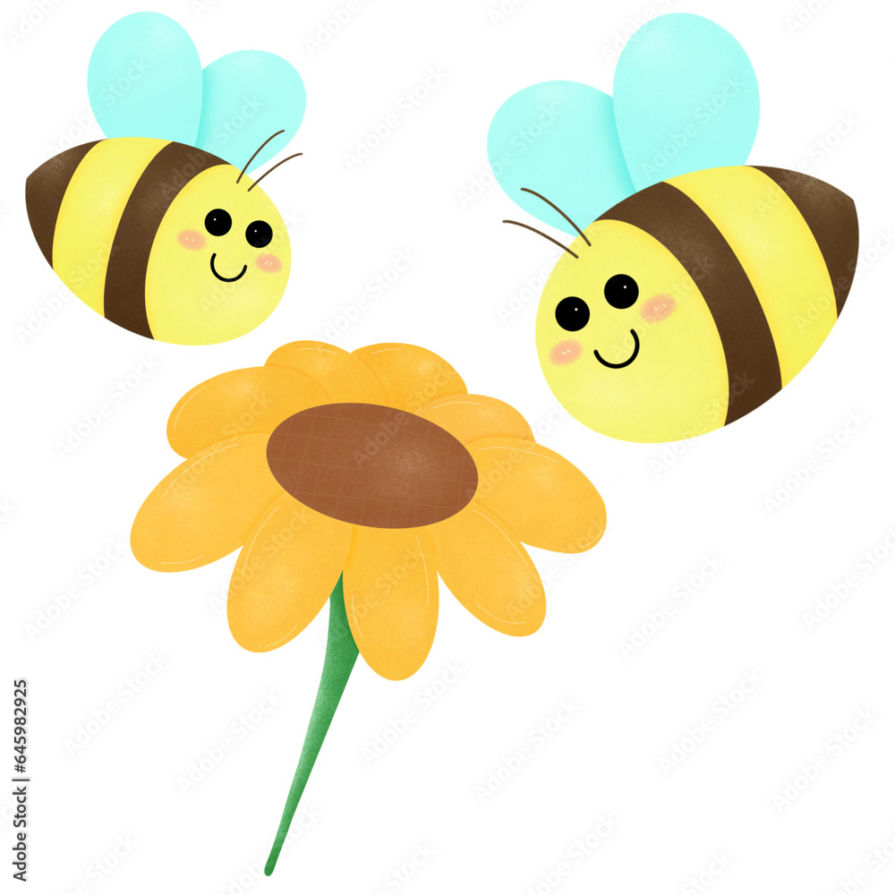 Naklejka premium Bee