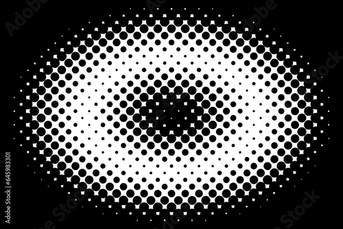 Radial halftone background vector pattern. paper grunge