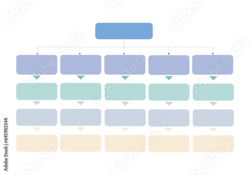 Infographic, Flowchart, Workflow, diagram, organization chart, vector illustration.