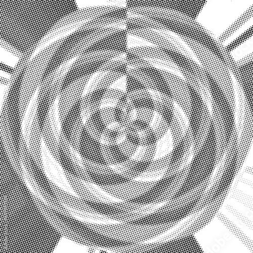 Spiral halftone background ...