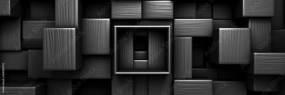 3d black squares pattern design 3d black squares pattern design