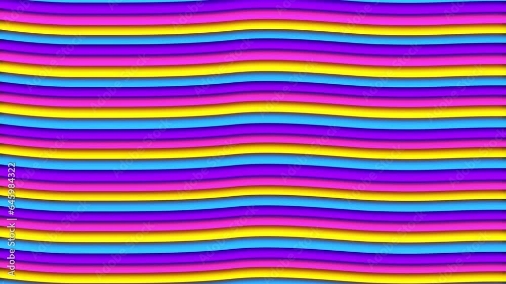 modern stylized cartoon waves pattern with colorful moving bars. Abstract fun beautiful kids background animation modern stylized cartoon waves pattern with colorful moving bars. Abstract fun beautiful kids background animation