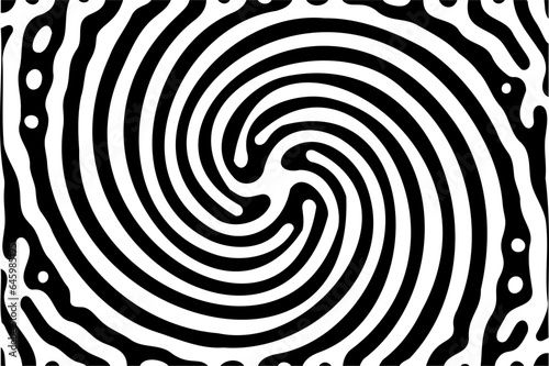 Turing ornament halftone puzzle pattern. turing pattern generative algorithm