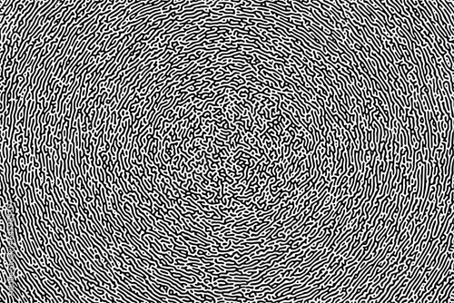 Turing ornament halftone puzzle pattern. reaction diffusion grunge