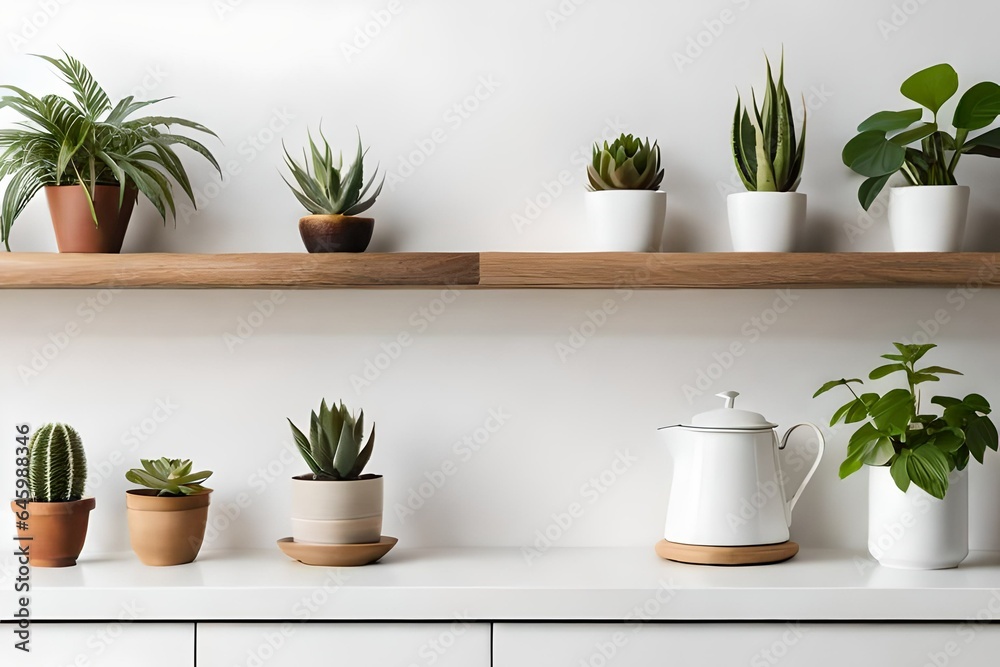 plants in pots on the table plants in pots on the table