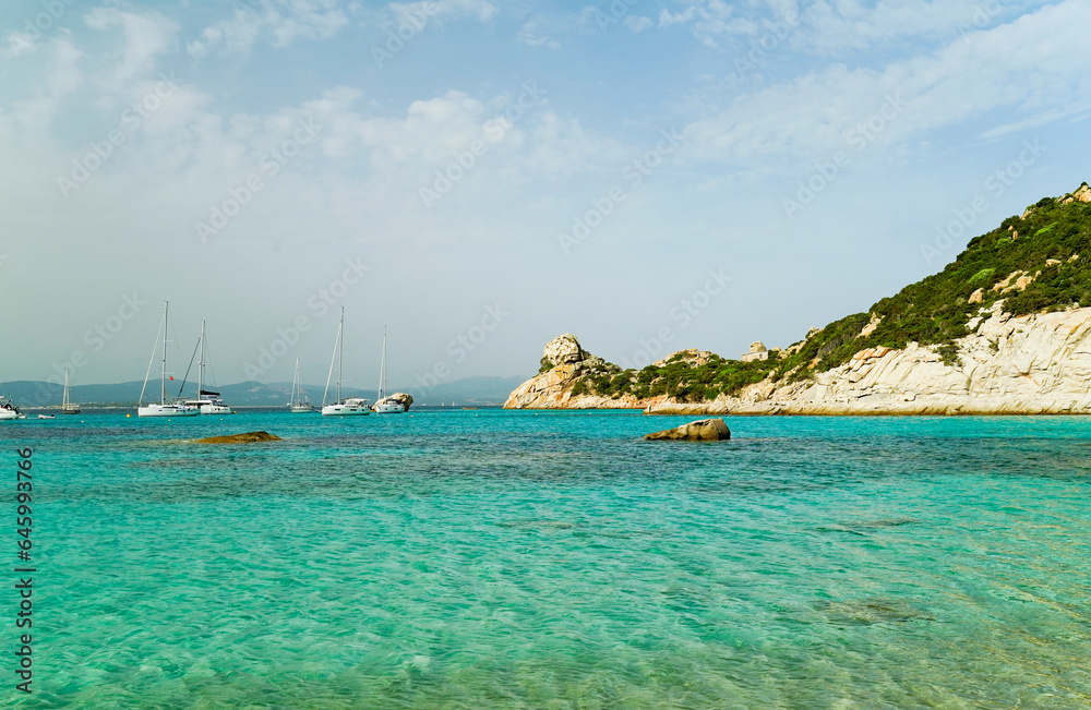 Obraz premium Panorama dell'Isola di Spargi. Arcipelago della Maddalena. Sardegna, Italy