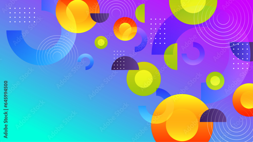 Colorful abstract background geometric modern
