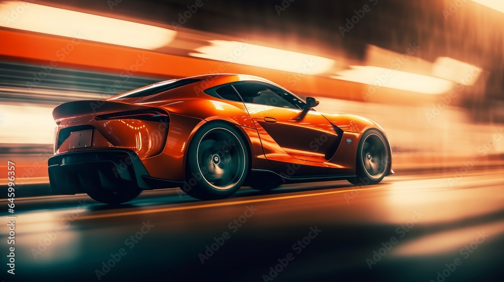 Rev up the Thrills: Unleashing the Speed and Adrenaline of Sports Car Racing on the Road!, generative AI
