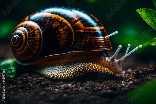 snail on a leaf