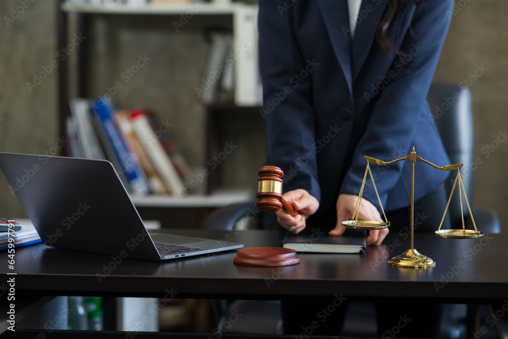 Lawyers having Concepts of Legal services at the law office work Legal advice online on computer labor law Lawyers having Concepts of Legal services at the law office work Legal advice online on computer labor law