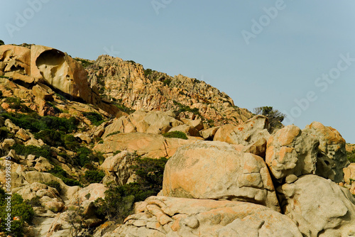 Panorama dell Isola di Spargi. Arcipelago della Maddalena. Sardegna  Italy