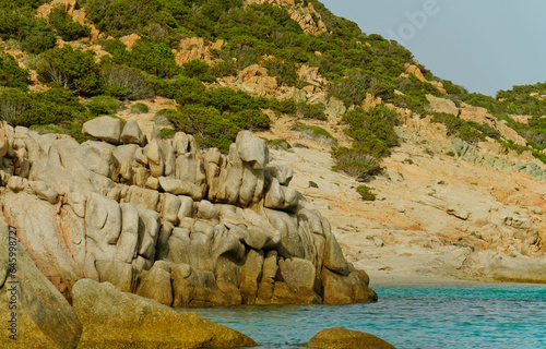 Panorama dell'Isola di Spargi. Arcipelago della Maddalena. Sardegna, Italy