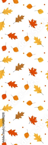 autumn leaves falling, illustrations, bookmark, wallpaper, background, template, poster, banner