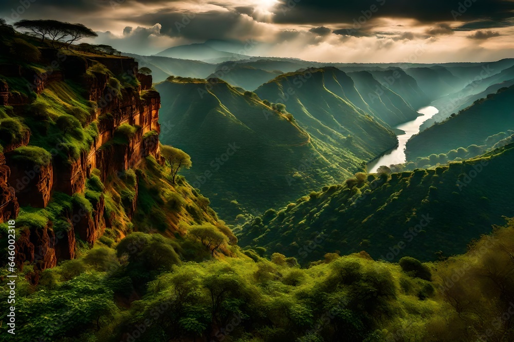 lake in the mountains