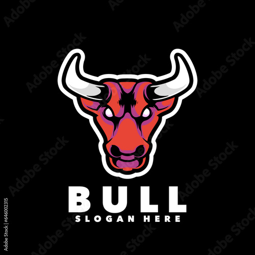 bull head mascot logo