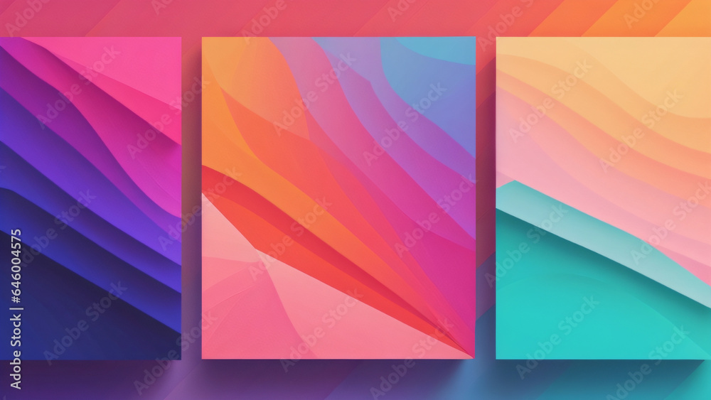 Set of Modern Covers Template Design, abstract colorful designs.