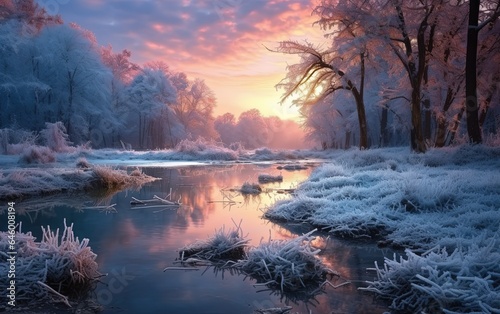 Morning winter landscape 