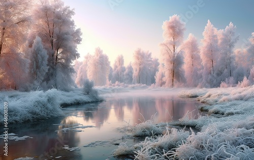 Morning winter landscape 