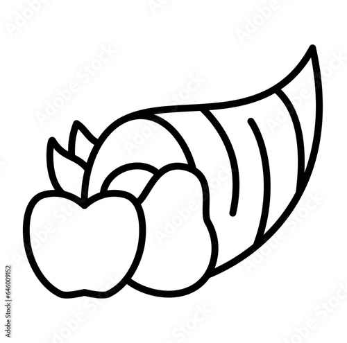 aconucopia thanksgiving icon
