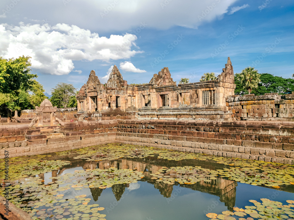 Landscape of Mueng Tam Stone Sanctuary,is an ancient castle located in Buriram, Thailand Landscape of Mueng Tam Stone Sanctuary,is an ancient castle located in Buriram, Thailand