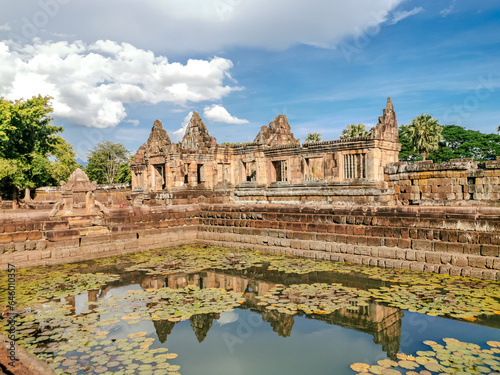 Landscape of Mueng Tam Stone Sanctuary is an ancient castle located in Buriram  Thailand