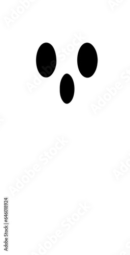 Cute Halloween Ghost Adorable and Spooky Cartoon Character for Fun Trick or Treat