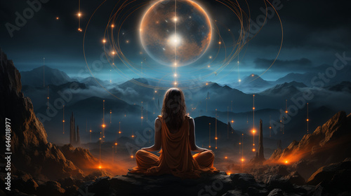 cosmic meditation aura fields spiritual elevation