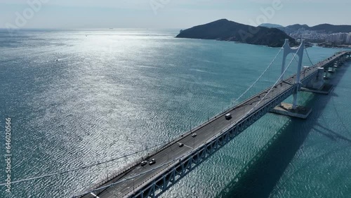 Drone Shooting bridge in Busan