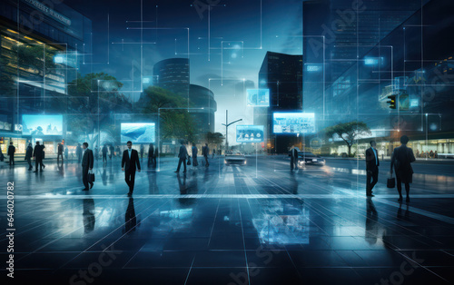 City of Innovation: Futuristic Technological Background, Unveiling the Next Wave of Urban Evolution © pkproject