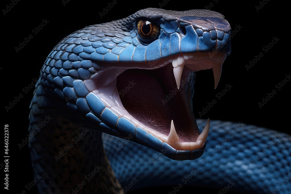 close up of a snake - obrazy, fototapety, plakaty 