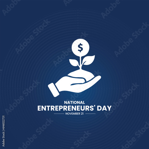 national entrepreneurs' day. entrepreneurs day creative concept.