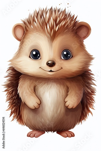illustration cute hedgehog
