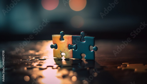 Teamwork and strategy lead to success in jigsaw puzzle solution generated by AI