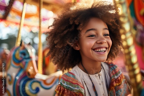 child playing in park