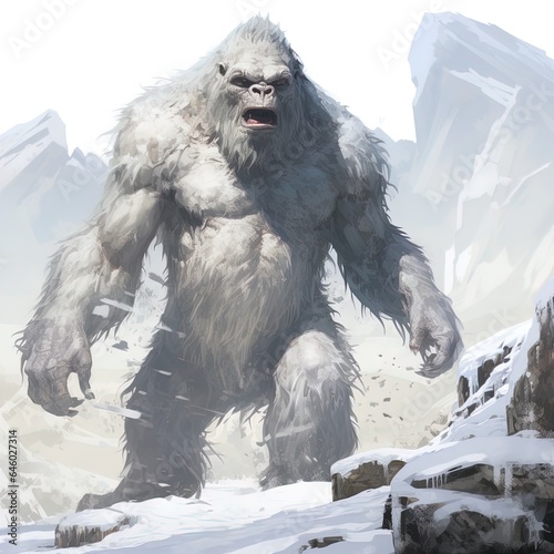 Abominable Snowman or Yeti. Great for fantasy stories, adventure, expeditions, mountaineering, horror and more. 