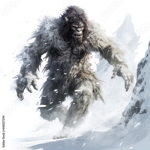 Abominable Snowman or Yeti. Great for fantasy stories, adventure, expeditions, mountaineering, horror and more. 