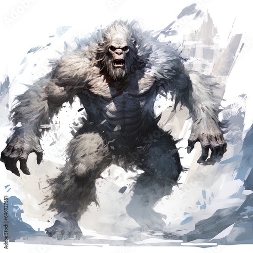 Abominable Snowman or Yeti. Great for fantasy stories, adventure, expeditions, mountaineering, horror and more. 