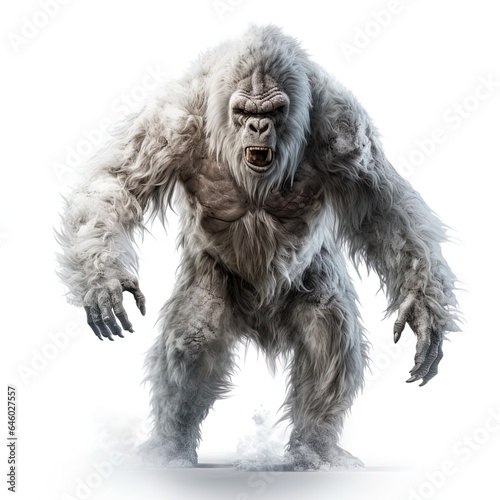 Abominable Snowman or Yeti. Great for fantasy stories, adventure, expeditions, mountaineering, horror and more.  © AI Movie