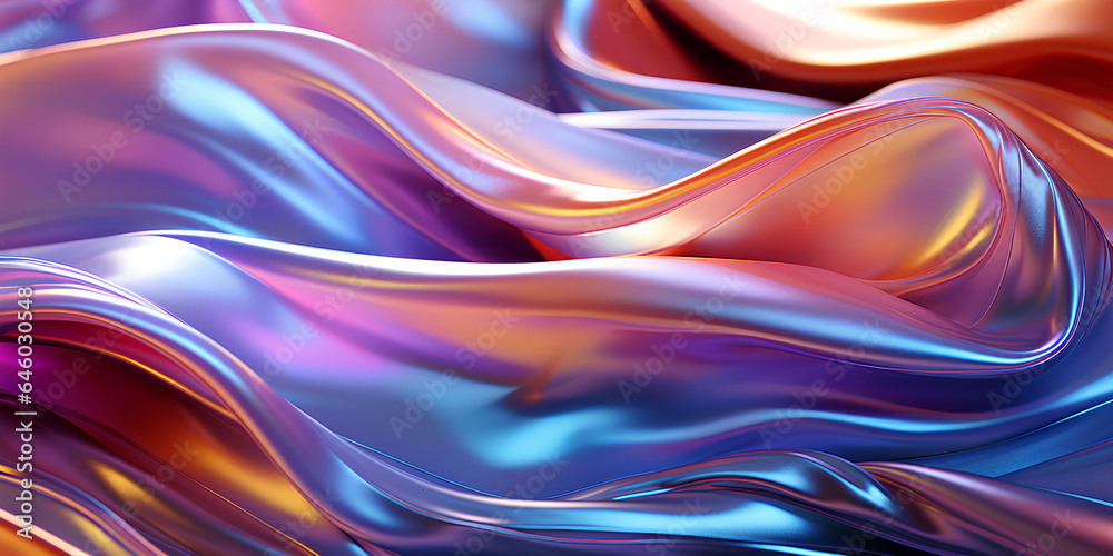 Close Up Wavy Iridescent Holographic Texture Close Up Wavy Iridescent Holographic Texture