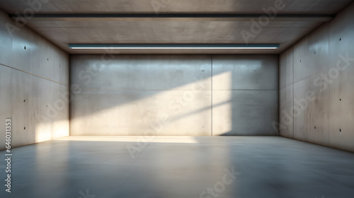 Abstract empty modern concrete walls room © Prasanth