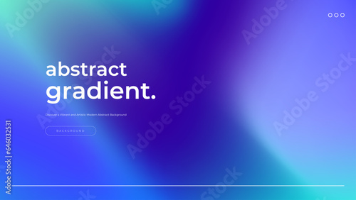Vector abstract blue purple and green blend gradient background