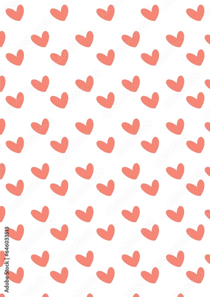 Seamless love heart design vector background. Seamless pattern on Valentine's day. The seamless texture with hart.