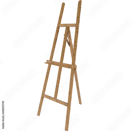 Easel Frame Isolated On Transparent Background