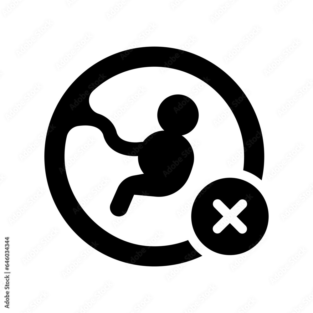 no abortion solid icon illustration vector graphic no abortion solid icon illustration vector graphic