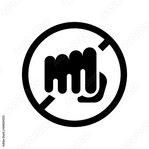 stop bullying solid icon illustration vector graphic