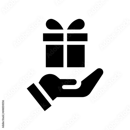 give solid icon illustration vector graphic