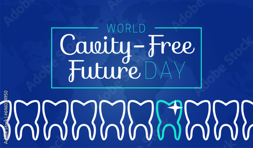 World Cavity-Free Future Day Creative Background Illustration