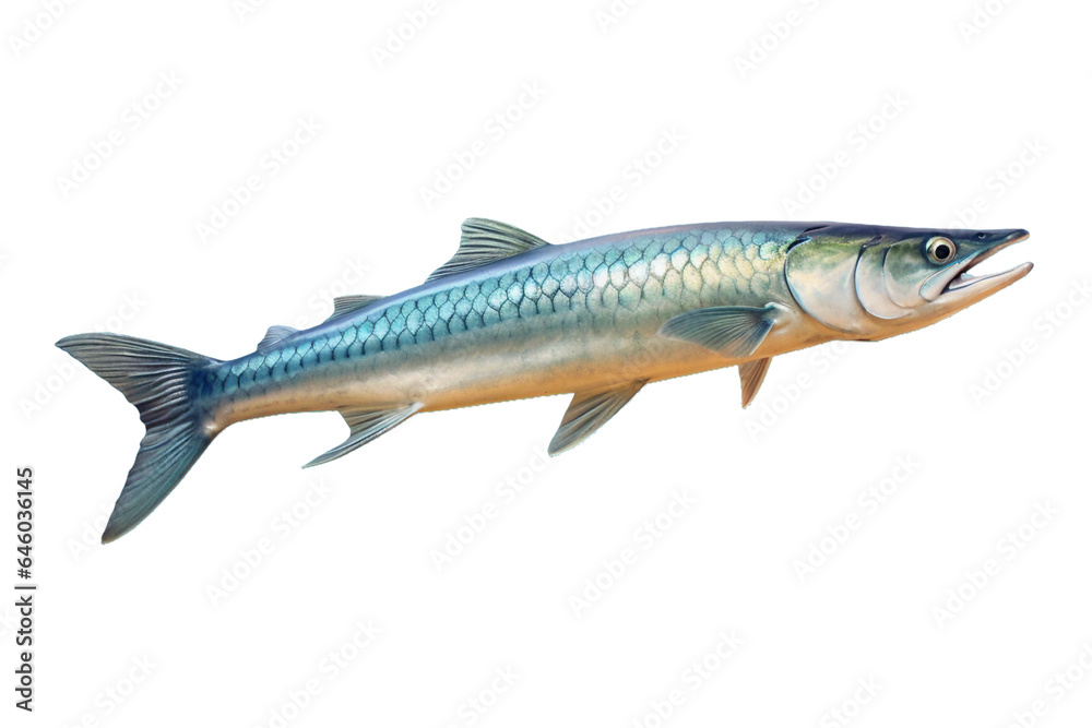 Barracuda. isolated object, transparent background
Barracuda. isolated object, transparent background